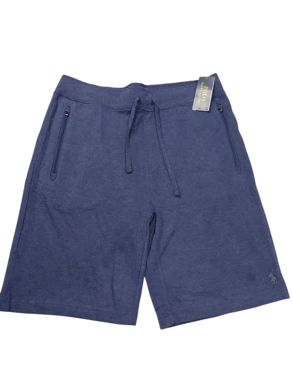 $98.50 Polo Ralph Lauren Men's, Luxury Jersey Drawstring Shorts, Navy HTR, M